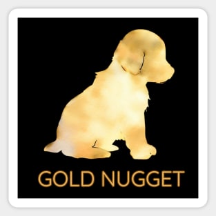 Gold Nugget Puppy Sticker